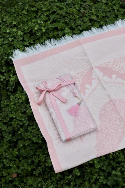 Souvenir Cotton Rug Set S1004 Pink - BILENLER