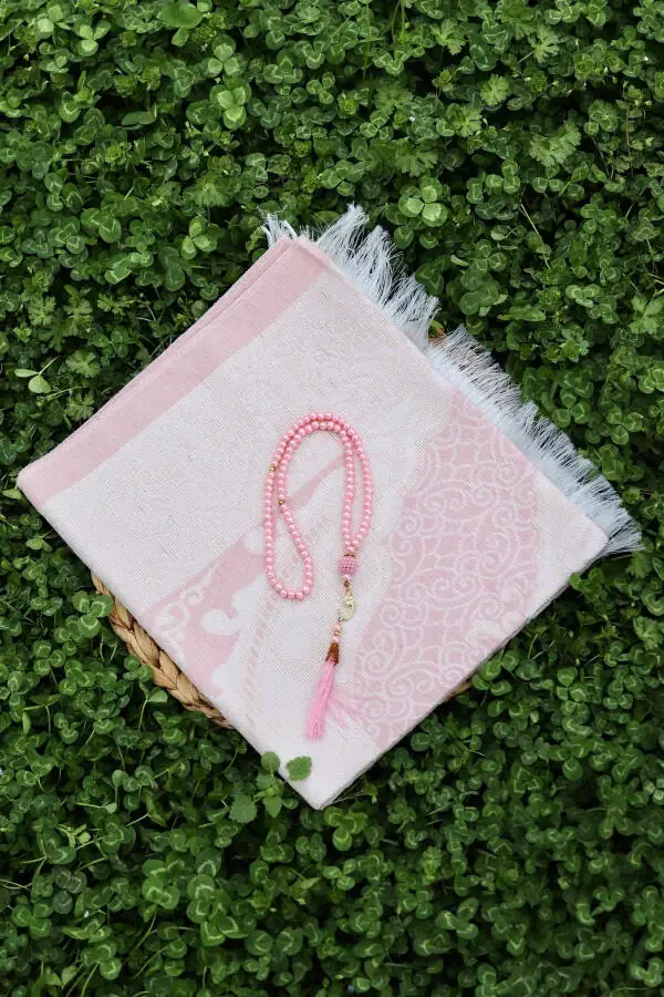 Souvenir Cotton Rug Set S1004 Pink - 2