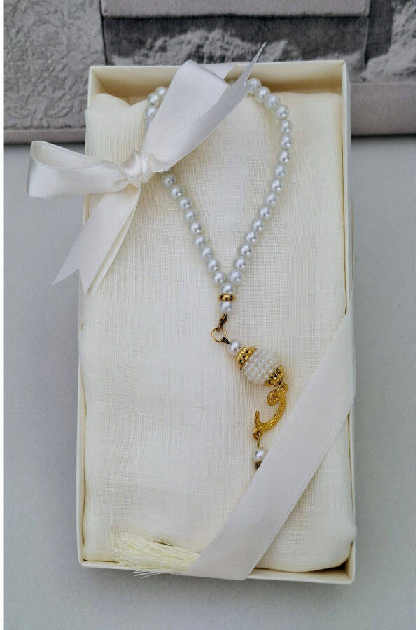 Souvenir Mother's Gift Headscarf Prayer Beads Boxed Set (BIRTH CIRCUMCISION HAJJ UMRAH) Boxed Set - 3