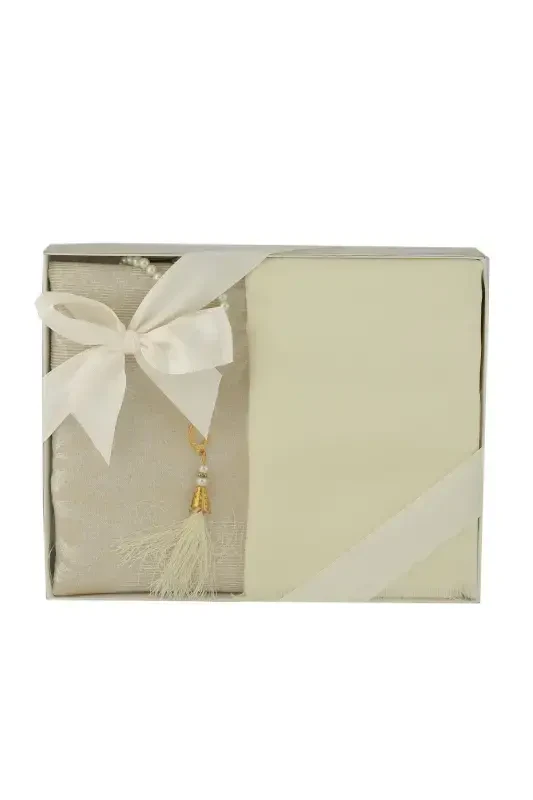 Sovg'a Seccade Ro'mol Tasbeh To'plami-KREM - 1