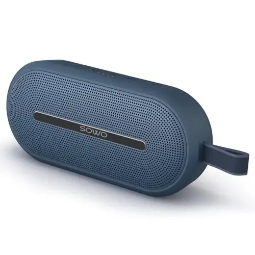 SOWO Portable Wireless Speaker Bluetooth with Immersive Bass, Punchy Sound | 40W Loud Sound, Multi-Speaker Connection, IP67 Waterproof Dustproof, 24H Playtime for Outdoor, Camping, Travel, Ocean Blue - SOWO