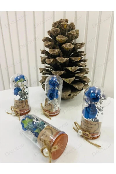 Söz, Nişan, Kına, Düğün, Sünnet, Bebek, Mevlüt, Nikah Şekeri Hediyelik Hatıra Plastik Çiçek, 10 Adet-BEYAZ - 3