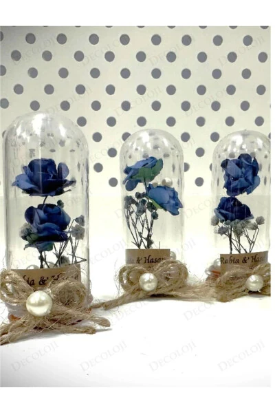 Söz, Nişan, Kına, Düğün, Sünnet, Bebek, Mevlüt, Nikah Şekeri Hediyelik Hatıra Plastik Çiçek, 10 Adet-BEYAZ - 4