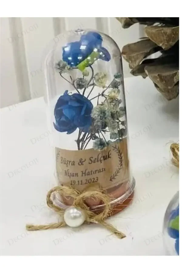 Söz, Nişan, Kına, Düğün, Sünnet, Bebek, Mevlüt, Nikah Şekeri Hediyelik Hatıra Plastik Çiçek, 10 Adet-BEYAZ - 5