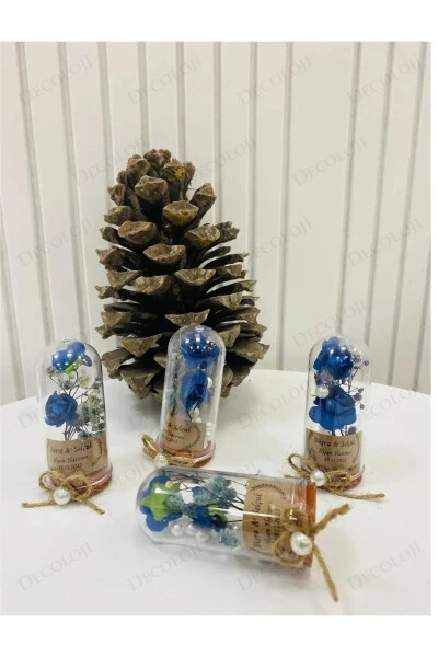 Söz, Nişan, Kına, Düğün, Sünnet, Bebek, Mevlüt, Nikah Şekeri Hediyelik Hatıra Plastik Çiçek, 10 Adet-BEYAZ - 6