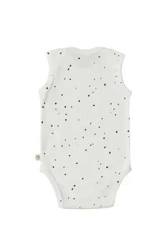 Sozlanadigan tugmachali atlet Cosmos oq organik paxta-oq nuqtalar - LITTLE GUSTO (1)