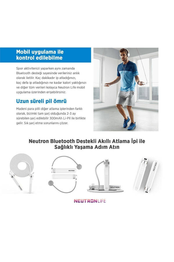 Sozlanuvchi aqlli Bluetooth sakrash arqoni - 5