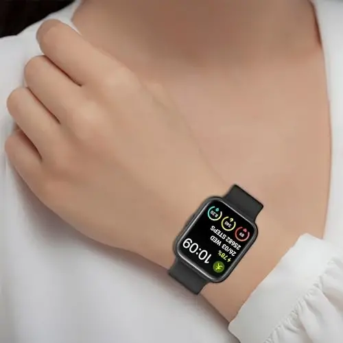 Spade Co Health Smartwatch 3 Bands for Women Men uchun mos, suv o'tkazmaydigan silikon tasma Tez chiqariladigan bilaguzuklar sozlanishi almashtirish tasmasi - 6