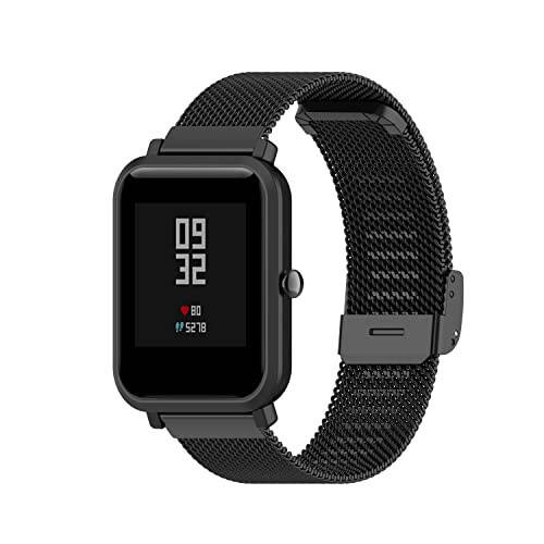 Spade & Co Health Smartwatch 3 bilan mos keladigan Chofit metall to'r paslanmaydigan po'lat halqa ayollar va erkaklar bilaguzuk bilaguzuk almashtirish sozlanishi qisqich - 1