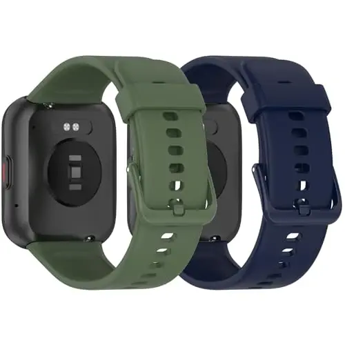 Compatible with Spade Co Health Smartwatch 3 Bands for Women Men,Waterproof Silicone Band Quick Release Wristbands Adjustable Replacement Strap - 1