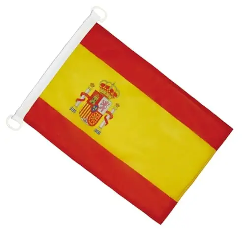 Spain NAUTICAL Flag 18'' x 12'' - Spanish flags 30 x 45 cm. - Banner 12x18 in for boat - AZ FLAG - 2