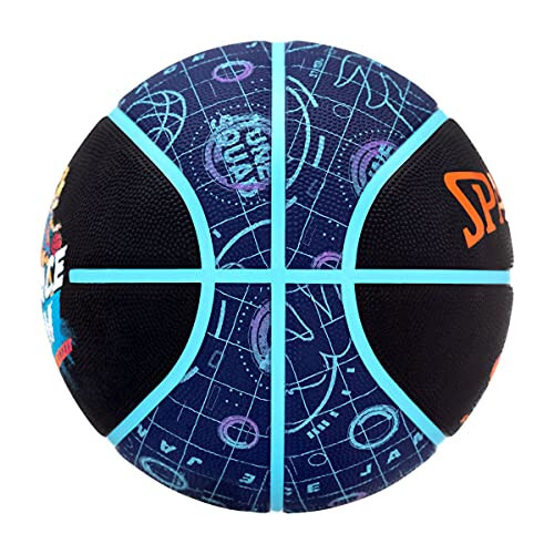 Spalding Space Jam Tune Court to'pi 84560Z, Unisex, Basketbol, Qora/Ko'k/To'q sariq, 7-o'lcham - 4