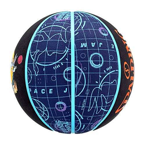 Spalding Space Jam Tune Court to'pi 84560Z, Unisex, Basketbol, Qora/Ko'k/To'q sariq, 7-o'lcham - 5