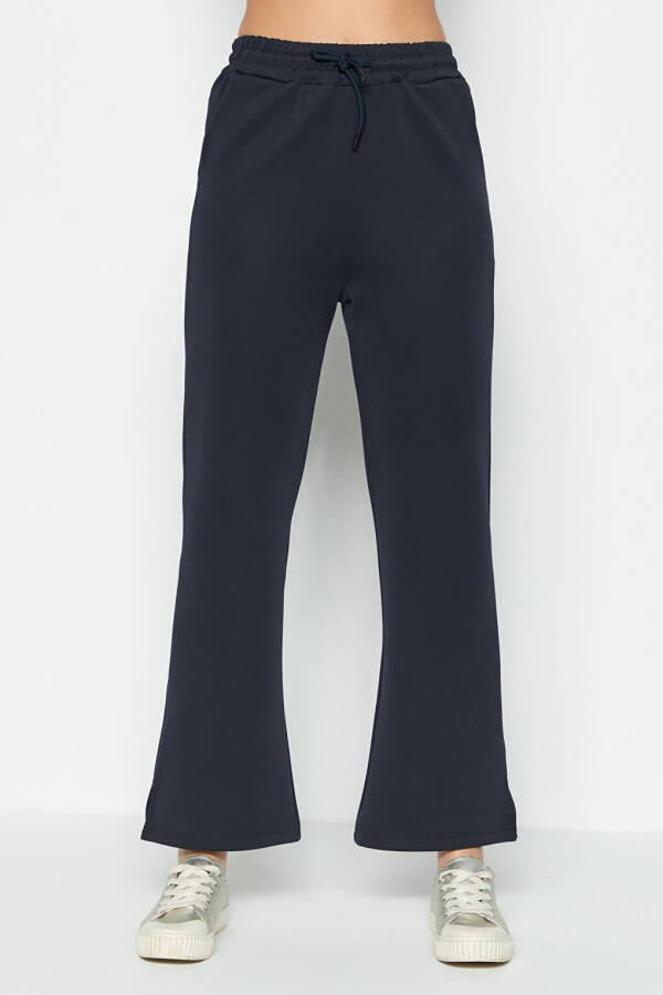 Spanish Leg Jogger Pants with Slit 843 Navy - 12