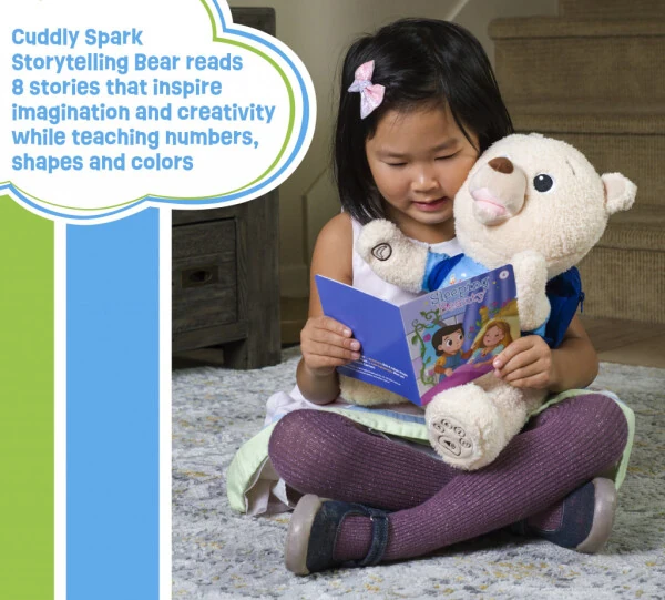 Spark Create Imagine Interactive Learning Bear, 8 ta hikoya aytib beradi, 6 ta qo'shiq aytadi, Chaqaloq va yosh bolalar uchun o'yinchoqlar. - 4