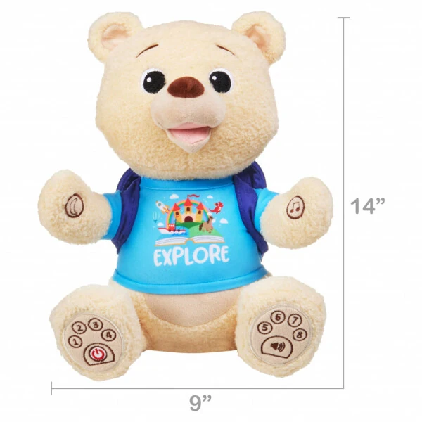 Spark Create Imagine Interactive Learning Bear, Recites 8 Stories, Sings 6 Songs, Baby and Toddler Toy - Modazone