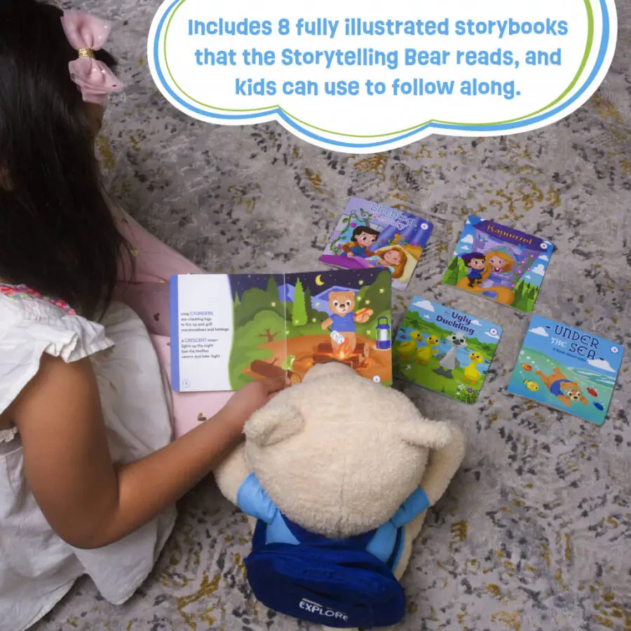 Spark Create Imagine Interactive Learning Bear, Recites 8 Stories, Sings 6 Songs, Baby and Toddler Toy - 6