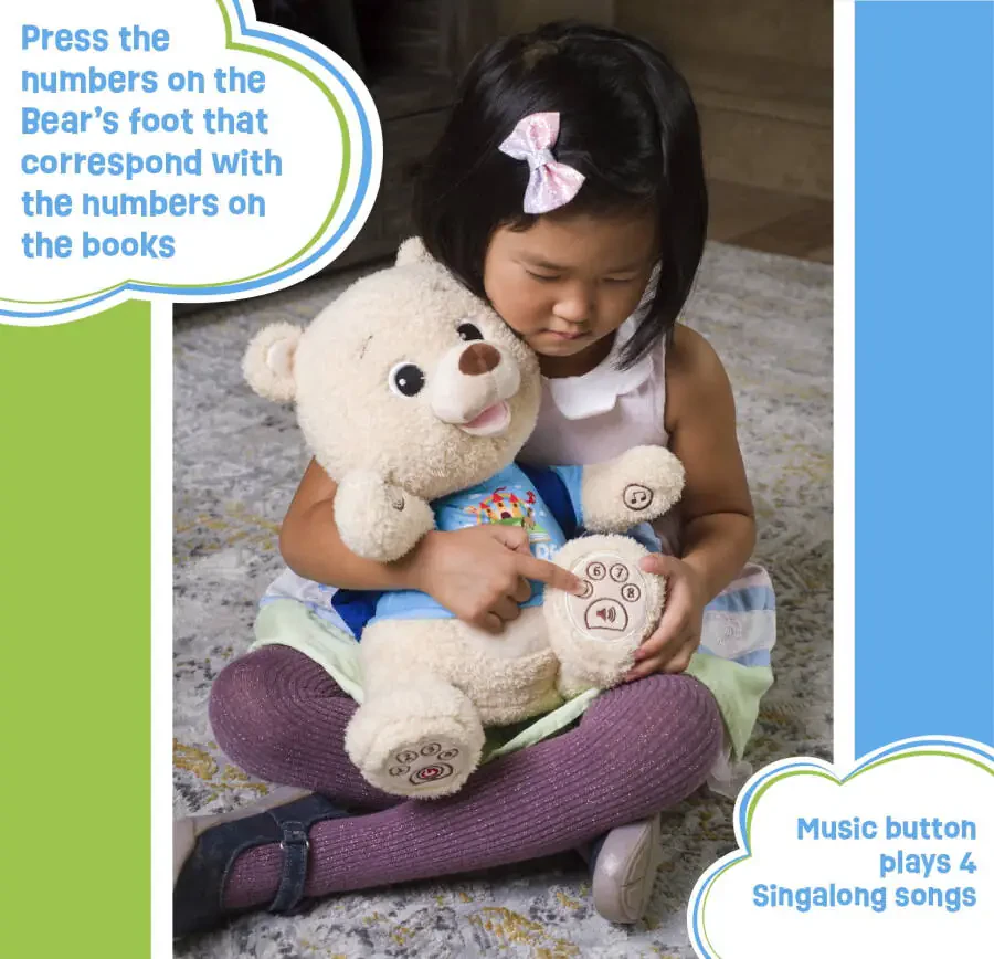 Spark Create Imagine Interactive Learning Bear, Recites 8 Stories, Sings 6 Songs, Baby and Toddler Toy - 8