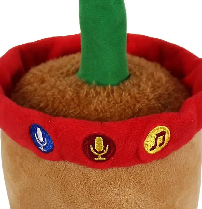 Spark Create Imagine Learning Bilingual Talking and Dancing Plush Sunflower, 14 inch, Light Features, Repeats What You Say - 5