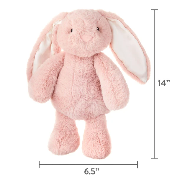 Spark Create Imagine Soft Bunny Plush, Pink for all ages - 4