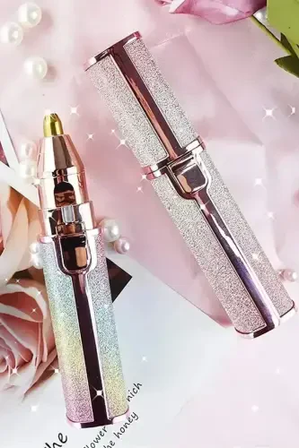 Sparkling Facial Eyebrow Epilator Hair Eyebrow Mustache Hair Removal Tool Epilation Shaving Machine 2 Pack Gift - 5