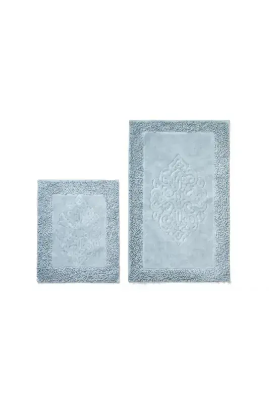 Special 2-Piece Ottoman Pattern Cotton Toilet Seat Set Gray-Gray - 2