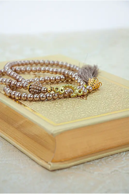 Special Boxed Bridal Bundle Suitable Gift Dowry Prayer Rug Set Cream-Cream - 5