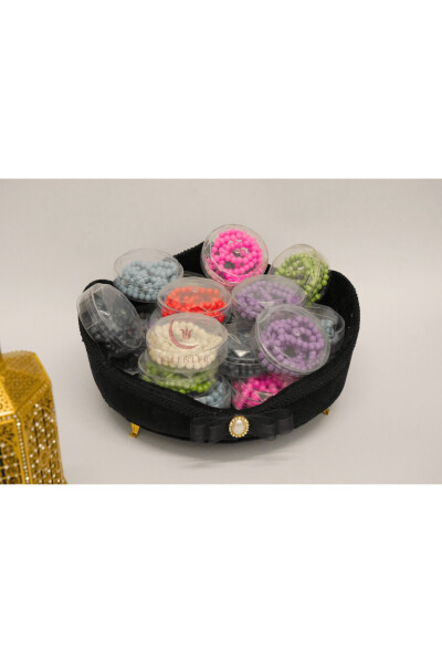 Special Boxed Colorful Rose Scented Tasbih Set 10 Pcs - 3