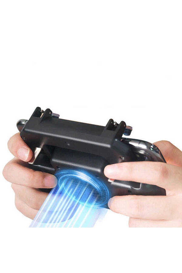 Special Cooling Fan (2000 Mah) Phone Holder Mobile Game Gamepad Attachment ((4.6 - 6.5 inch Compatible)) - 1