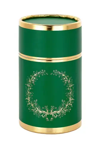 Special Cylinder Boxed Prayer Rug Set Green-Green - IHVAN ONLINE (1)