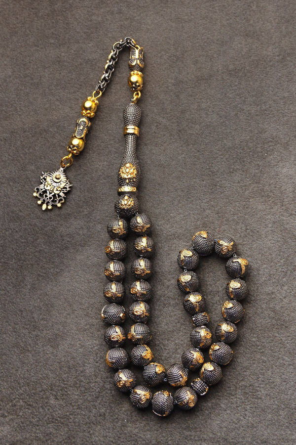 Special design, high quality silver prayer beads for men. - 13