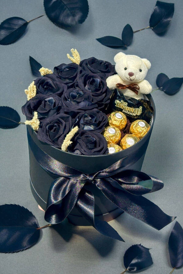 Special Gift Rose Box Black Gift Flower Birthday Gift for Friend Wife Girl Anniversary Lover - 13