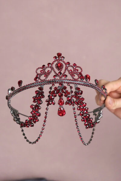 Special Hürrem Tassel Forehead Bridal Henna Crown for the Most Beautiful Brides – Other Hair Accessories - 8