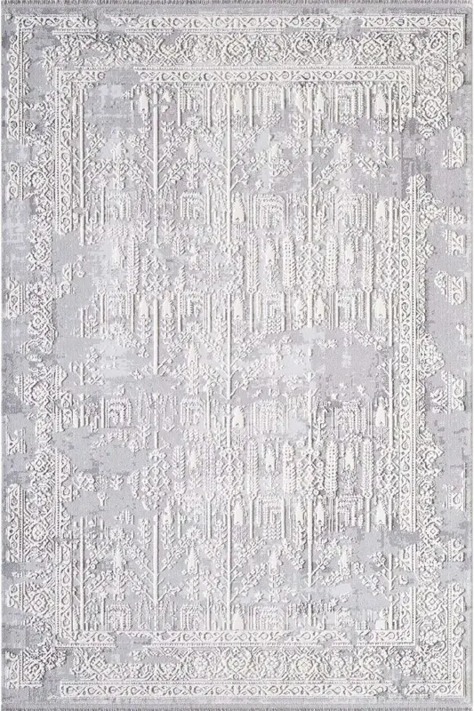 Special Series D28 05856A Gray Modern Classic Living Room Carpet 120x180 cm. - Gray - 1