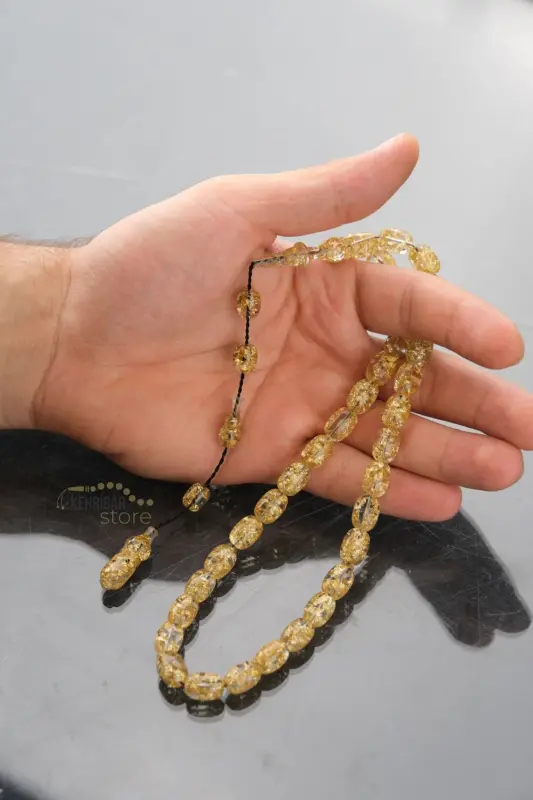 Specially Written, Special Boxed Gold Particle Rosary Men's Gift Certified Personalized Name-Transparent - 6