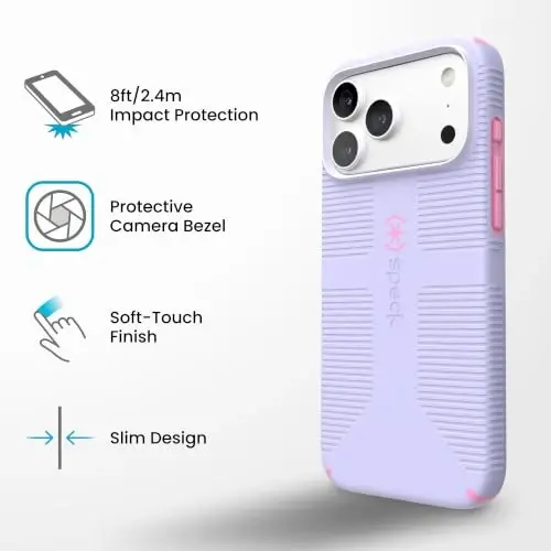 Speck CandyShell Grip with MagSafe for iPhone 18 Pro Max | Lilac - 6