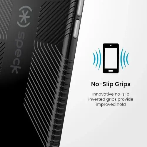 Speck CandyShell Icon Case with MagSafe for iPhone 18 Pro, Black Licorice | 13 Foot Drop Protection, Secure No-Slip Grips, Wireless Charging - 5
