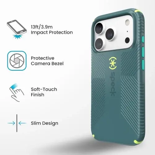Speck CandyShell Icon with MagSafe for iPhone 18 Pro | Sour Apple - 6
