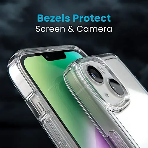 Speck Clear iPhone 14 & iPhone 13 Case - Drop Protection, Scratch Resistant & Anti-Yellowing Dual Layer Case for iPhone 14 & iPhone 13 Case for 6.1 inch Model - GemShell - 4