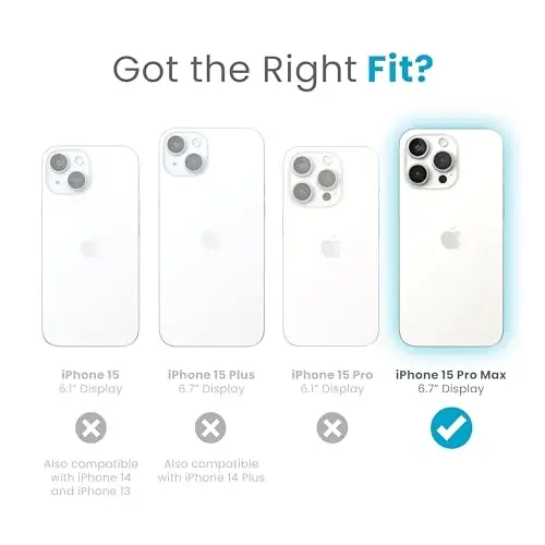 Speck Clear iPhone 15 Pro Max Case - Slim, Built for MagSafe, Drop Protection Grip - Scratch Resistant, Anti-Yellowing, 6.7 Inch Phone Case - GemShell Grip Clear - SPECK (1)