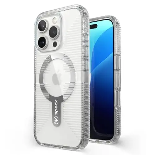 Speck Clear iPhone 16 Pro Case - Slim MagSafe GemShell Crystal Clear - 1