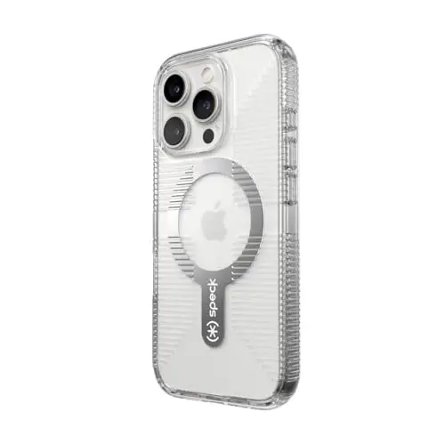 Speck Clear iPhone 16 Pro Case - Slim MagSafe GemShell Crystal Clear - 4