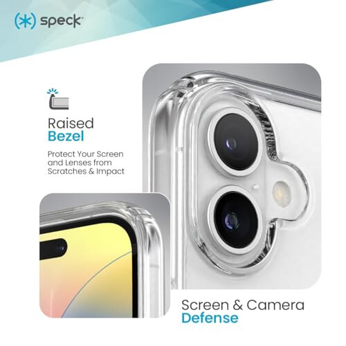 Speck iPhone 16 учуни ҳолат - iPhone 16 учун ингичка холат - iPhone 16 телефони учун холат - GemShell - Кристалда тоза - 4