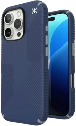 Speck Presidio 2 Grip iPhone 16 Pro Max Case - Slim Phone Case (Costal Blue) - 1