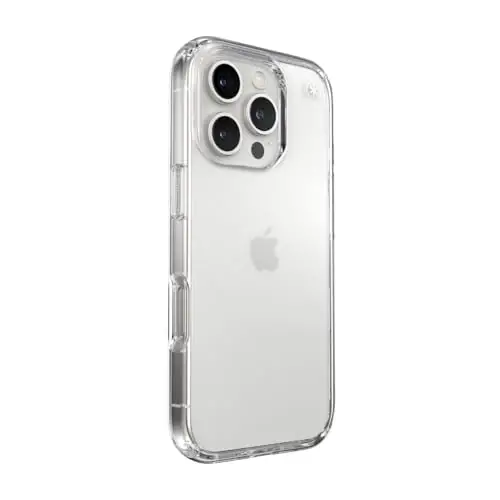 Speck Presidio Perfect Clear iPhone 16 Pro Case - Slim Phone Case - 4
