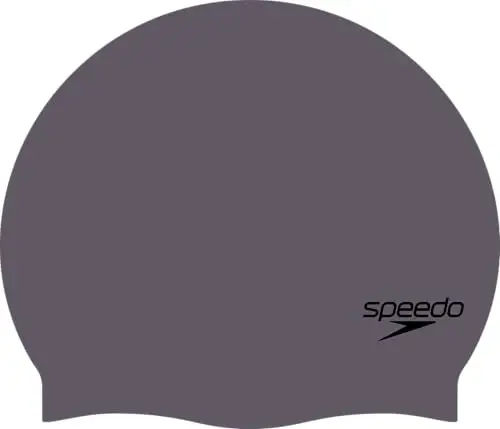 Speedo Elastomeric Solid Silicone Swim Cap - 1