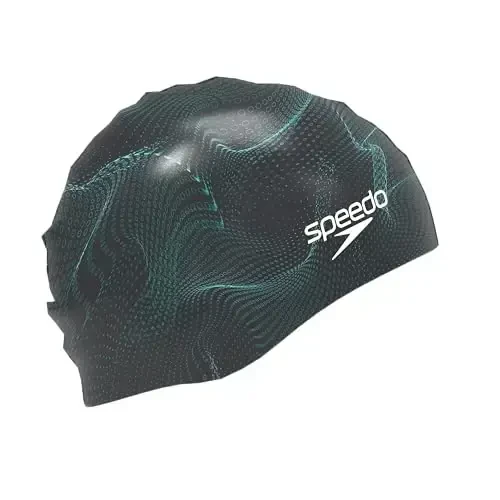 Speedo Elastomeric Solid Silicone Swim Cap - 2