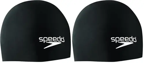 Speedo Elastomeric Solid Silicone Swim Cap - 1