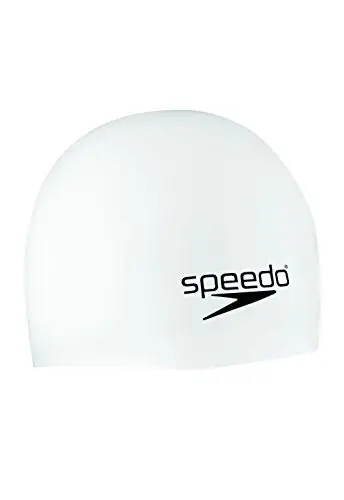 Speedo Elastomeric Solid Silicone Swim Cap - 1