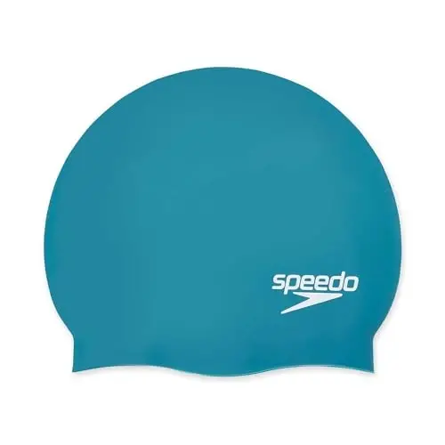 Speedo Elastomeric Solid Silicone Swim Cap - 1